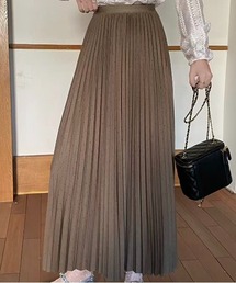 プリーツロングスカート