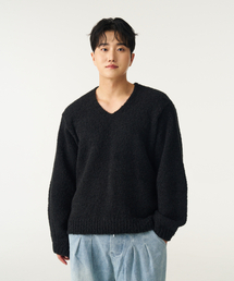 DOUBLE EIGHT（ダブルエイト）の「ソフトテクスチャーニット（ブラック）（ニット/セーター）」