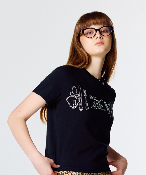 LARTIGENT(ラーティゼン)の「L15 PARTY T-SHIRT(BLACK)(Tシャツ/カットソー・レディース・その他・FREE)」の1枚目の写真