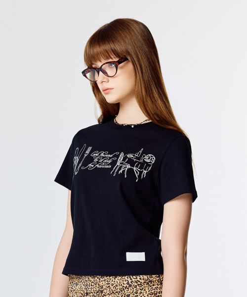 LARTIGENT(ラーティゼン)の「L15 PARTY T-SHIRT(BLACK)(Tシャツ/カットソー・レディース・その他・FREE)」の3枚目の写真