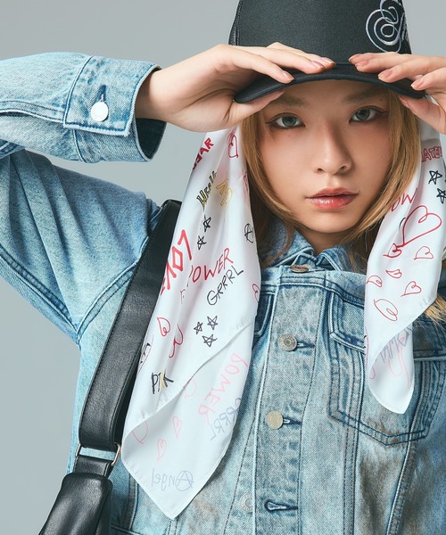 GRAFFITI SCARF（バンダナ/スカーフ）｜X-girl（エックスガール）の