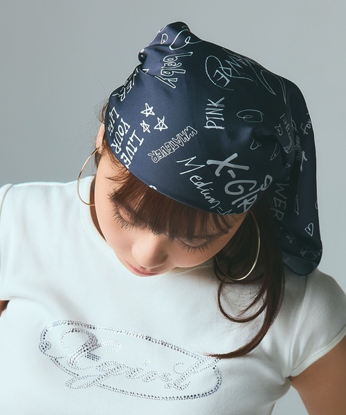 GRAFFITI SCARF（バンダナ/スカーフ）｜X-girl（エックスガール）の