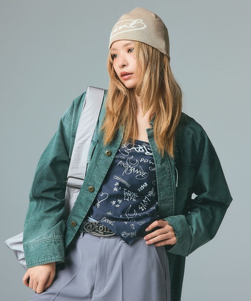 X-girl（エックスガール）の「GRAFFITI SCARF（バンダナ/スカーフ・レディース・ブラック/ホワイト・ONE SIZE）」の22枚目の写真