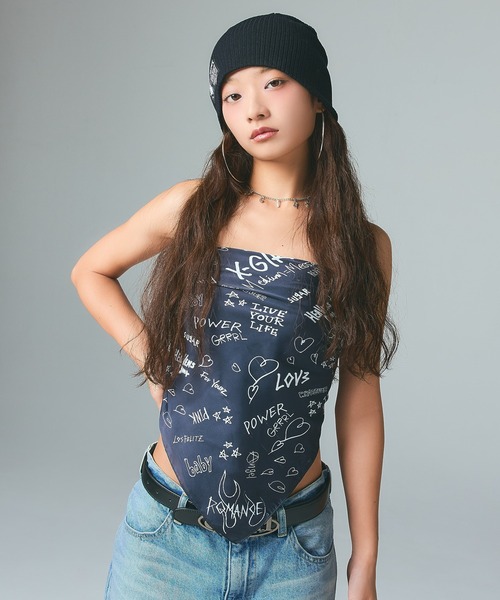 GRAFFITI SCARF（バンダナ/スカーフ）｜X-girl（エックスガール）の