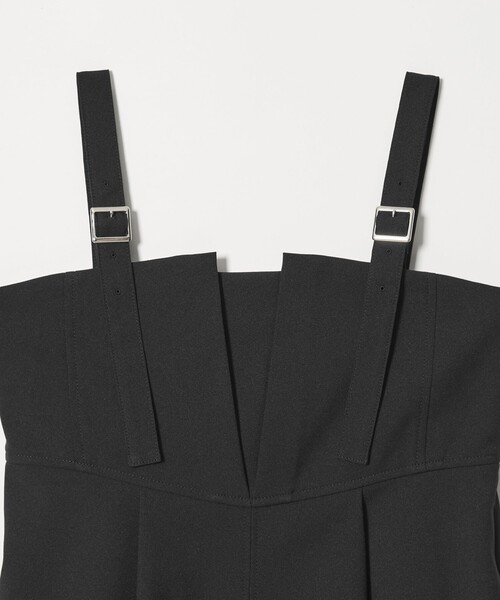 EMMEL REFINES（エメルリファインズ）の「＜EMMEL REFINES＞EM タックジャンパースカート（ジャンパースカート・レディース・ブラック/ベージュ・M/S）」の13枚目の写真