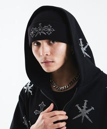 UNKNOWN LONDON（アンノウン・ロンドン）の「ビーニー｜Dagger Cross Embroidery Beanie｜Unknown London（ニットキャップ/ビーニー）」