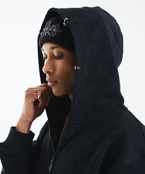 UNKNOWN LONDON（アンノウン・ロンドン）の「ビーニー｜Dagger Cross Embroidery Beanie｜Unknown London（ニットキャップ/ビーニー・メンズ・ブラック・FREE）」の10枚目の写真