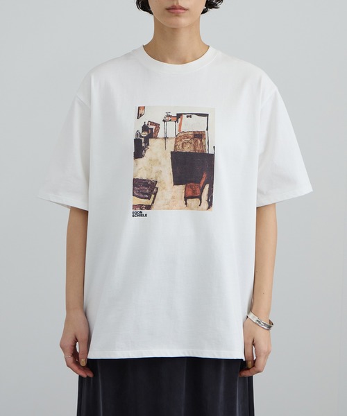 Egon Schiele for SALON】アートプリントTシャツ（Tシャツ/カットソー