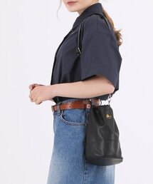 フィッシャーマンフェイクレザーラッキークロスバッグ