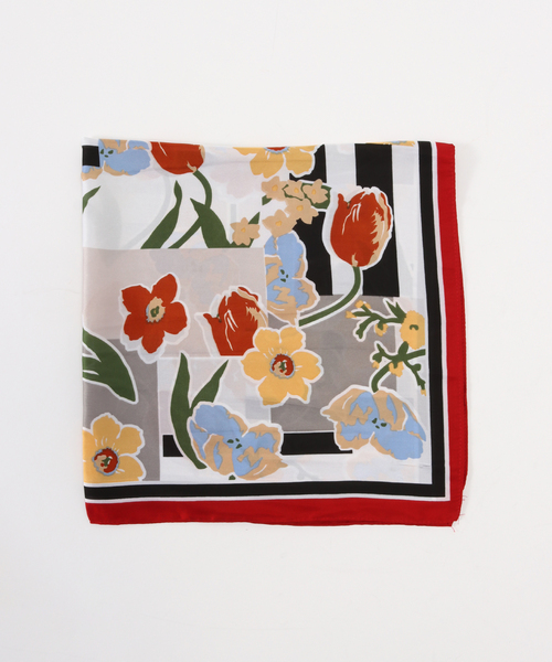 Simplicite(サンプリシテ)の「スカーフ 5(ストール/ショール・レディース・ブラック/ピンク/レッド系その他/レッド/ベージュ/イエロー・FREE)」の5枚目の写真