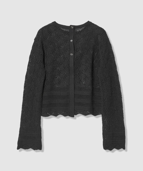 allureville（アルアバイル）の「レースニットプルオーバー（ニット/セーター・レディース・オフホワイト/ブラック・2）」の12枚目の写真