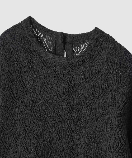 allureville（アルアバイル）の「レースニットプルオーバー（ニット/セーター・レディース・オフホワイト/ブラック・2）」の13枚目の写真