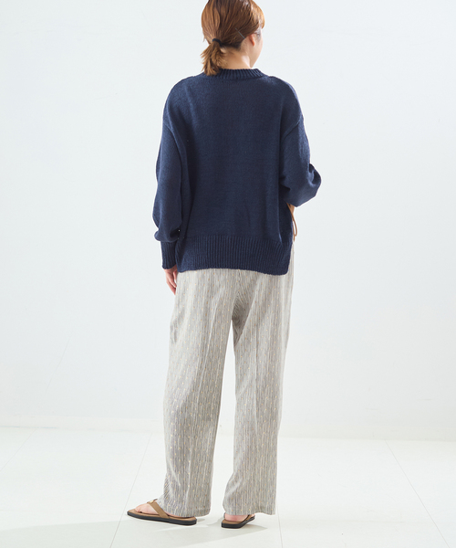 journal standard L'essage（ジャーナルスタンダードレサージュ）の「《追加》【WEB限定カラーあり】DEVEAUX GOLDラメモノトーンイージーパンツ（その他パンツ・レディース・ブラック/ブラック系その他/ホワイト系その他/アイボリー・FREE）」の20枚目の写真