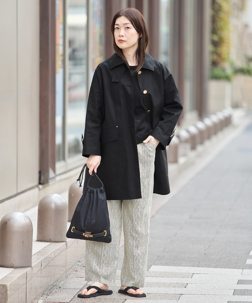 journal standard L'essage（ジャーナルスタンダードレサージュ）の「《追加》DEVEAUX GOLDラメモノトーンイージーパンツ（その他パンツ・レディース・ブラック/アイボリー/ホワイト系その他/ブラック系その他・FREE）」の12枚目の写真