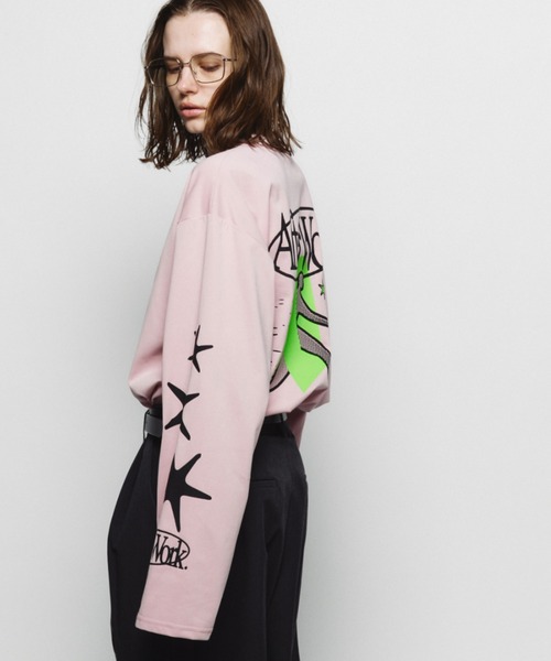 Auntie Rosa Holiday（アンティローザホリデー）の「オーバーサイズロンT/AfterWork（Tシャツ/カットソー・レディース・オフホワイト/ピンク・FREE）」の19枚目の写真