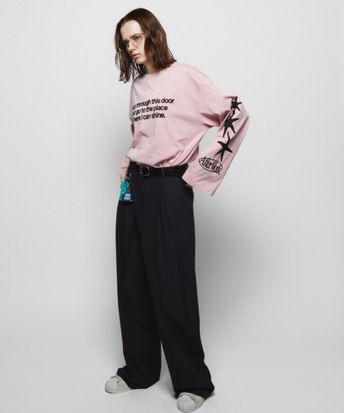 Auntie Rosa Holiday（アンティローザホリデー）の「オーバーサイズロンT/AfterWork（Tシャツ/カットソー・レディース・オフホワイト/ピンク・FREE）」の22枚目の写真