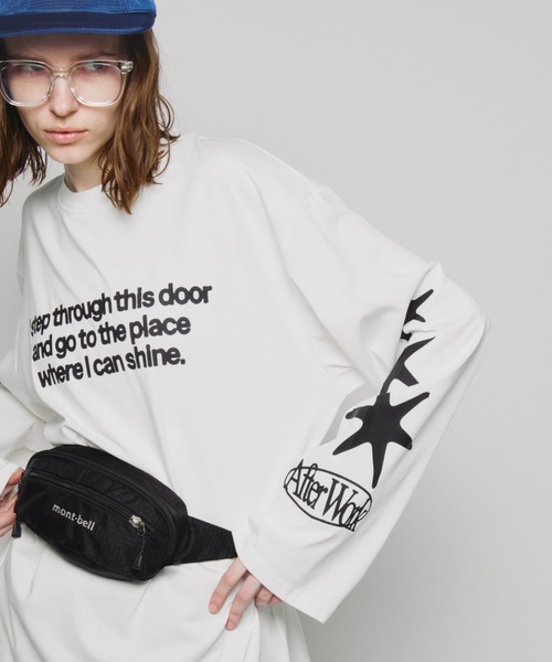 Auntie Rosa Holiday（アンティローザホリデー）の「オーバーサイズロンT/AfterWork（Tシャツ/カットソー・レディース・オフホワイト/ピンク・FREE）」の12枚目の写真