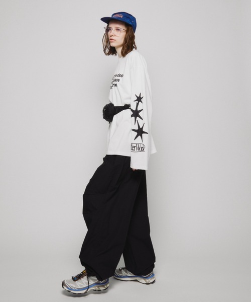 Auntie Rosa Holiday（アンティローザホリデー）の「オーバーサイズロンT/AfterWork（Tシャツ/カットソー・レディース・オフホワイト/ピンク・FREE）」の10枚目の写真