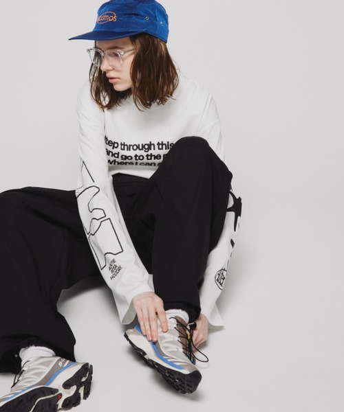 Auntie Rosa Holiday（アンティローザホリデー）の「オーバーサイズロンT/AfterWork（Tシャツ/カットソー・レディース・オフホワイト/ピンク・FREE）」の8枚目の写真