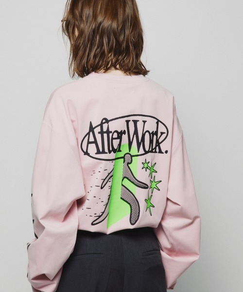 Auntie Rosa Holiday（アンティローザホリデー）の「オーバーサイズロンT/AfterWork（Tシャツ/カットソー・レディース・オフホワイト/ピンク・FREE）」の20枚目の写真