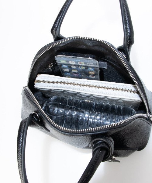 cache cache(カシュ カシュ)の「カシュカシュ cachecache / ポーチ付きシェル型ボストン(ボストンバッグ・レディース・ブラック/アイボリー/レオパード・FREE)」の18枚目の写真