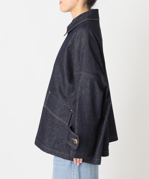 Mackintosh（マッキントッシュ）の「別注【MACKINTOSH/マッキントッシュ】HUMBIE DENIM JACKET MB：コート（ステンカラーコート・レディース・ネイビー・10/8/6）」の15枚目の写真