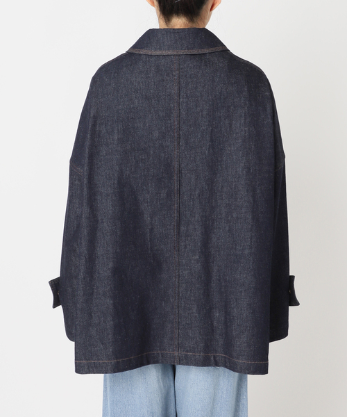 Mackintosh（マッキントッシュ）の「別注【MACKINTOSH/マッキントッシュ】HUMBIE DENIM JACKET MB：コート（ステンカラーコート・レディース・ネイビー・10/8/6）」の14枚目の写真