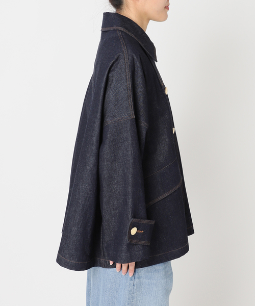 Mackintosh（マッキントッシュ）の「別注【MACKINTOSH/マッキントッシュ】HUMBIE DENIM JACKET MB：コート（ステンカラーコート・レディース・ネイビー・10/8/6）」の13枚目の写真