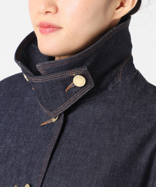 Mackintosh（マッキントッシュ）の「別注【MACKINTOSH/マッキントッシュ】HUMBIE DENIM JACKET MB：コート（ステンカラーコート・レディース・ネイビー・10/8/6）」の9枚目の写真
