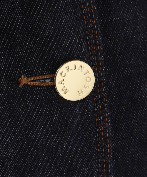 Mackintosh（マッキントッシュ）の「別注【MACKINTOSH/マッキントッシュ】HUMBIE DENIM JACKET MB：コート（ステンカラーコート・レディース・ネイビー・10/8/6）」の3枚目の写真