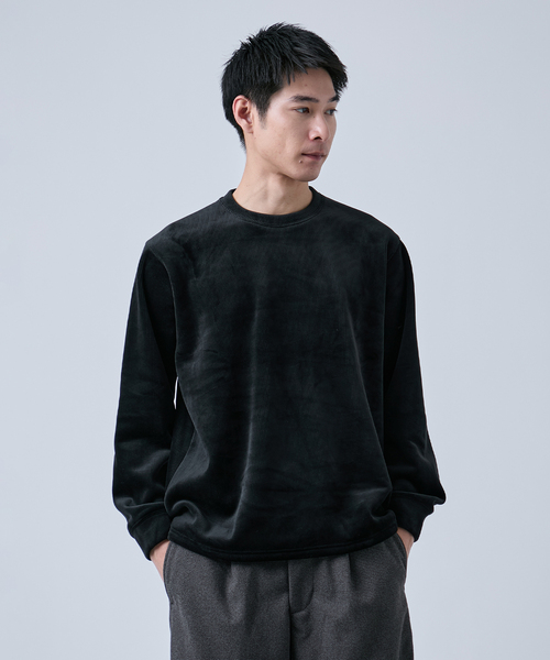 B.C STOCK(ベーセーストック)の「《追加》THERMO TEC コーデュロイプルオーバー(Tシャツ/カットソー・メンズ・アイボリー/ブラック/ベージュ・LARGE/MEDIUM)」の5枚目の写真