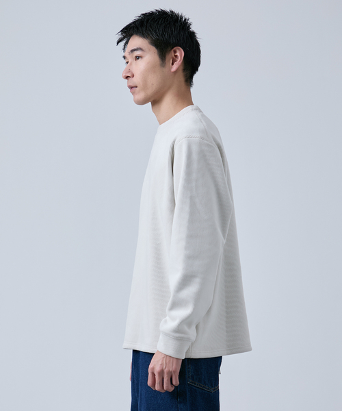 B.C STOCK(ベーセーストック)の「《追加》THERMO TEC コーデュロイプルオーバー(Tシャツ/カットソー・メンズ・アイボリー/ブラック/ベージュ・LARGE/MEDIUM)」の10枚目の写真