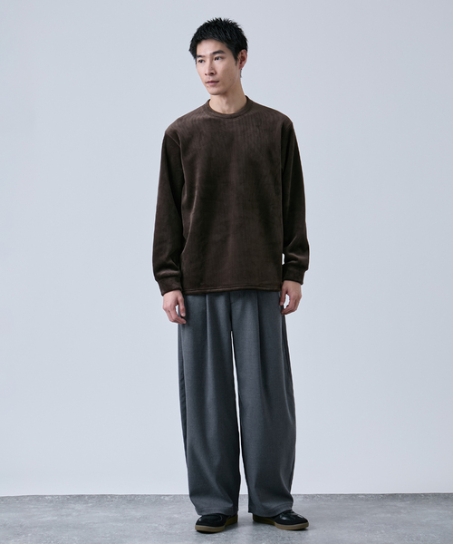 B.C STOCK(ベーセーストック)の「《追加》THERMO TEC コーデュロイプルオーバー(Tシャツ/カットソー・メンズ・アイボリー/ブラック/ベージュ・LARGE/MEDIUM)」の12枚目の写真