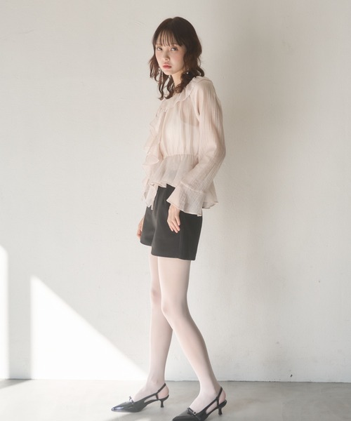 Nadana（ナダナ）の「ベルト付きショートパンツ（その他パンツ・レディース・チャコールグレー/ブラック/ブラウン・SMALL/MEDIUM）」の5枚目の写真