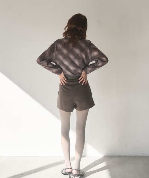 Nadana（ナダナ）の「ベルト付きショートパンツ（その他パンツ・レディース・チャコールグレー/ブラック/ブラウン・SMALL/MEDIUM）」の13枚目の写真