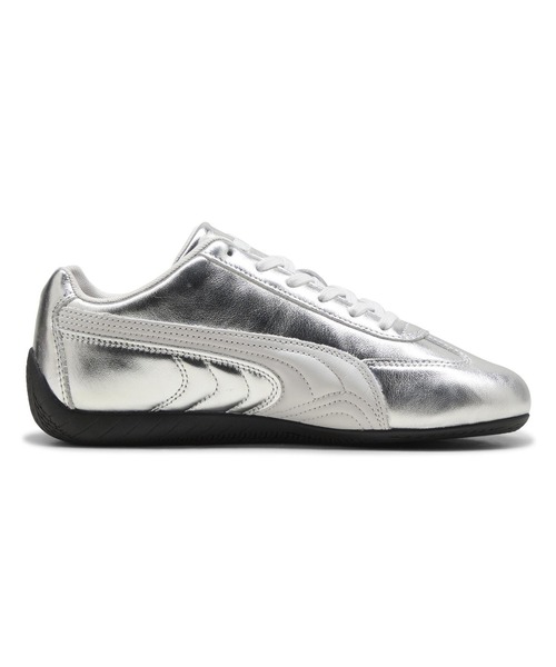 PUMA(プーマ)の「PUMA/プーマ ロープロファイルスニーカー SPEEDCAT SILVER WNS スピードキャット 406881(スニーカー・レディース・シルバー・23.0cm/24.0cm/25.0cm/23.5cm/24.5cm)」の3枚目の写真