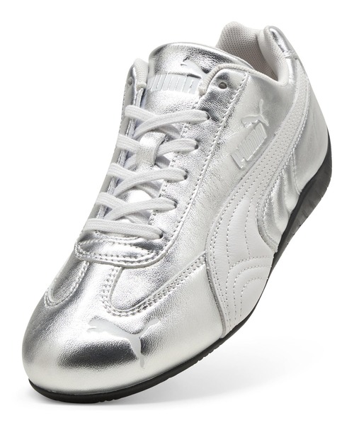 PUMA(プーマ)の「PUMA/プーマ ロープロファイルスニーカー SPEEDCAT SILVER WNS スピードキャット 406881(スニーカー・レディース・シルバー・23.0cm/24.0cm/25.0cm/23.5cm/24.5cm)」の5枚目の写真
