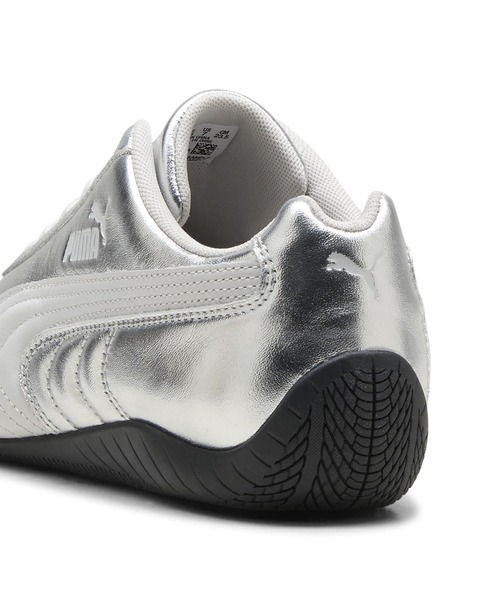PUMA(プーマ)の「PUMA/プーマ ロープロファイルスニーカー SPEEDCAT SILVER WNS スピードキャット 406881(スニーカー・レディース・シルバー・23.0cm/24.0cm/25.0cm/23.5cm/24.5cm)」の6枚目の写真