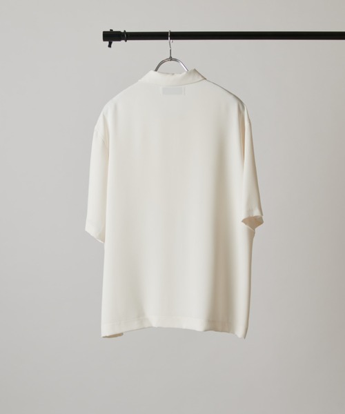 CULLNI（クルニ）の「【CULLNI exclusive for Lui's】ハーフジップ半袖ポロ（ポロシャツ・メンズ・ブラック/チャコールグレー/オフホワイト・1/2）」の6枚目の写真