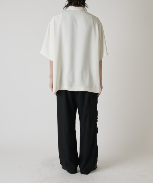 CULLNI（クルニ）の「【CULLNI exclusive for Lui's】ハーフジップ半袖ポロ（ポロシャツ・メンズ・ブラック/チャコールグレー/オフホワイト・1/2）」の22枚目の写真