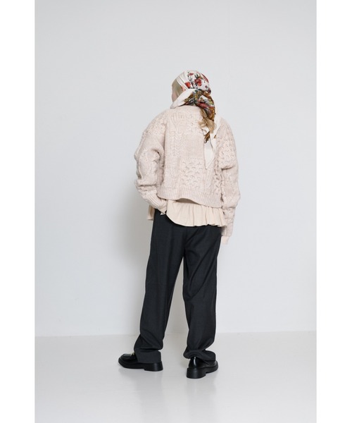 HEART MARKET(ハートマーケット)の「ハイウエストにもなる2WAYタックパンツ(その他パンツ・レディース・スミクロ/ブラック・LARGE/MEDIUM)」の5枚目の写真