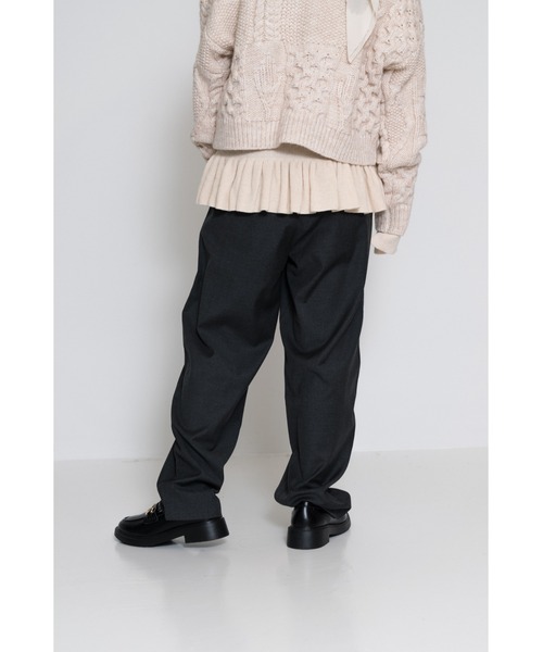 HEART MARKET(ハートマーケット)の「ハイウエストにもなる2WAYタックパンツ(その他パンツ・レディース・スミクロ/ブラック・LARGE/MEDIUM)」の8枚目の写真
