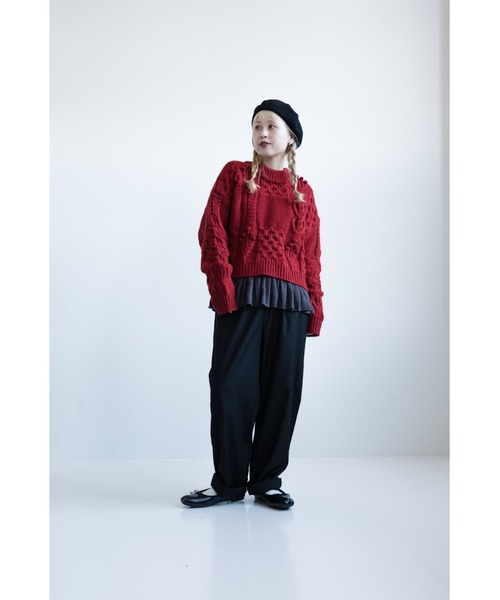 HEART MARKET(ハートマーケット)の「ハイウエストにもなる2WAYタックパンツ(その他パンツ・レディース・スミクロ/ブラック・LARGE/MEDIUM)」の11枚目の写真