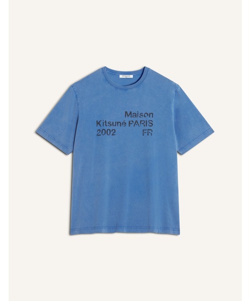 Maison Kitsune（メゾンキツネ）の「MAISON KITSUNE 2002 FADED COMFORT TEE-SHIRT（Tシャツ/カットソー・メンズ・ブラック×グレー/ブルー・XL/M/S/XS/XXS/L）」の2枚目の写真