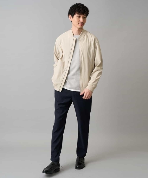 a.v.v(アーヴェヴェ)の「【イージーケア/洗濯機で洗える/毛玉になりにくい】変形ヘリンボンフェイクレイヤードカットソー(Tシャツ/カットソー・メンズ・ライトグレー/ライラック/グレー・46/50/48)」の10枚目の写真