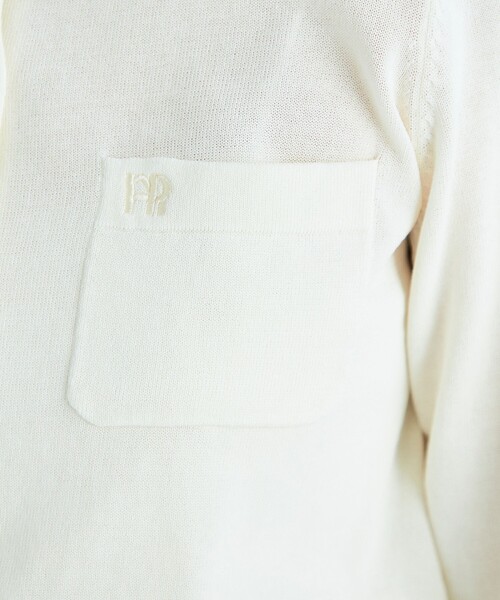 fredy emue(フレディエミュ)の「FR刺繍コットン混BASICカーディガン(カーディガン/ボレロ・レディース・ネイビー/ブラウン/ベビーピンク/オフホワイト・38)」の19枚目の写真