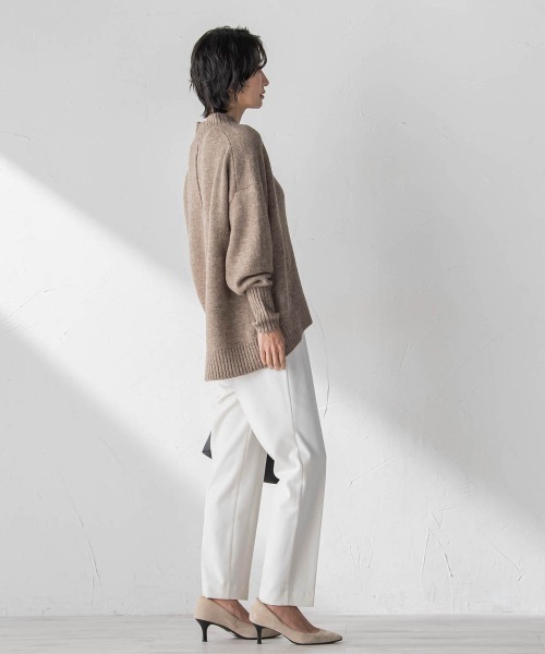la.f…(ラエフ)の「両面起毛2WAYストレッチテーパードパンツ(スラックス・レディース・オフホワイト/ブラック系その他/ダークグレー・7号/9号/11号)」の10枚目の写真