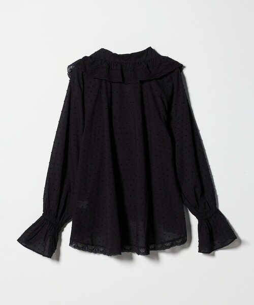 CITEN（シテン）の「＜CITEN＞レースフリルブラウス（シャツ/ブラウス・レディース・ホワイト/ブラック・FREE）」の9枚目の写真