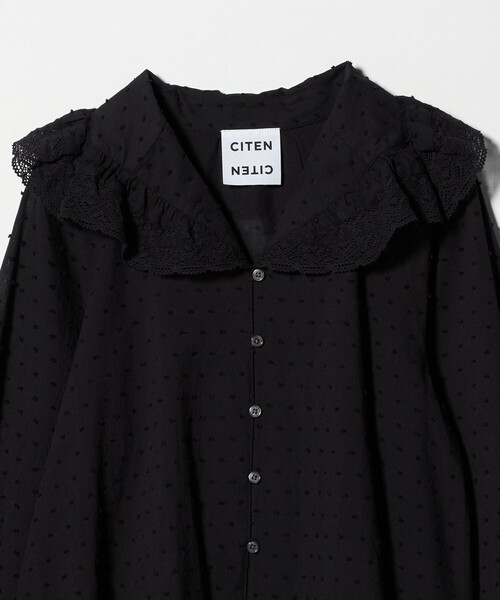 CITEN（シテン）の「＜CITEN＞レースフリルブラウス（シャツ/ブラウス・レディース・ホワイト/ブラック・FREE）」の10枚目の写真