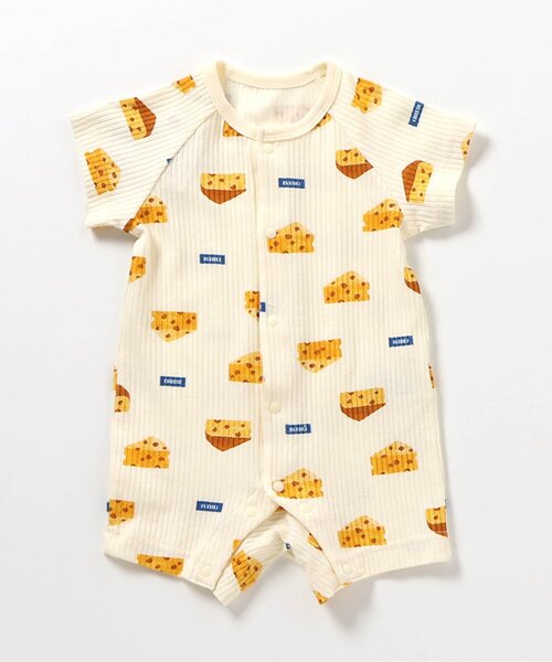 apres les cours（アプレレクール）の「【リンク】3時のおやつ柄スタイ&ロンパス セット（ロンパース・キッズ・ピンク/イエロー・80/70）」の9枚目の写真